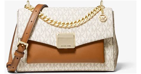 michael kors lita medium two tone crossbody|michael kors lita crossbody.